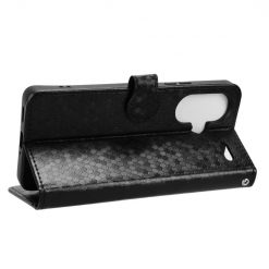 Peněženkové pouzdro Honeycomb Dot Texture Case černé – Xiaomi Redmi Note 13 Pro+ 5G | Levné Kryty | Levné Kryty | Levné Kryty