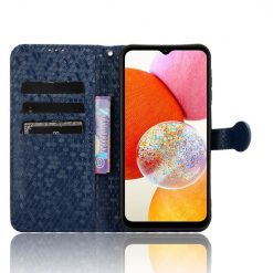 Peněženkové pouzdro Honeycomb Dot Texture Case modré – Samsung Galaxy A15 4G/5G | Levné Kryty | Levné Kryty | Levné Kryty