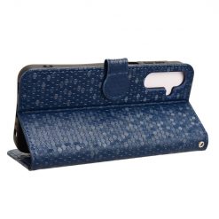 Peněženkové pouzdro Honeycomb Dot Texture Case modré – Samsung Galaxy A15 4G/5G | Levné Kryty | Levné Kryty | Levné Kryty
