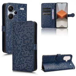 Peněženkové pouzdro Honeycomb Dot Texture Case modré – Xiaomi Redmi Note 13 Pro+ 5G | Levné Kryty | Levné Kryty | Levné Kryty