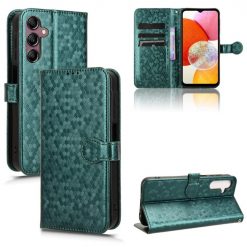 Peněženkové pouzdro Honeycomb Dot Texture Case zelené – Samsung Galaxy A15 4G/5G | Levné Kryty | Levné Kryty | Levné Kryty