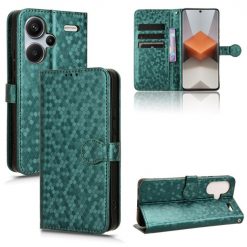 Peněženkové pouzdro Honeycomb Dot Texture Case zelené – Xiaomi Redmi Note 13 Pro+ 5G | Levné Kryty | Levné Kryty | Levné Kryty