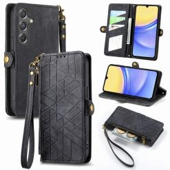 Peněženkové pouzdro Purse case černé – Samsung Galaxy A15 4G/5G | Levné Kryty | Levné Kryty | Levné Kryty