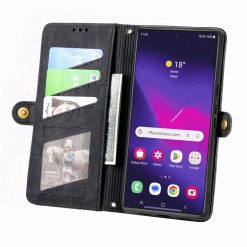 Peněženkové pouzdro Purse case černé – Samsung Galaxy S24 Ultra | Levné Kryty | Levné Kryty | Levné Kryty