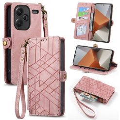 Peněženkové pouzdro Purse case růžové – Xiaomi Redmi Note 13 Pro+ 5G | Levné Kryty | Levné Kryty | Levné Kryty