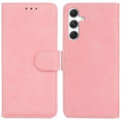 Peněženkové pouzdro Solid bleděrůžové – Samsung Galaxy S24 | Levné Kryty | Levné Kryty | Levné Kryty