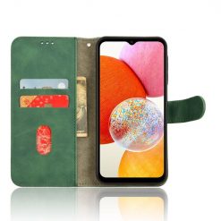 Peněženkové pouzdro Solid zelené – Samsung Galaxy A15 4G/5G | Levné Kryty | Levné Kryty | Levné Kryty