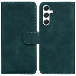 Peněženkové pouzdro Solid zelené – Samsung Galaxy S24 | Levné Kryty | Levné Kryty | Levné Kryty