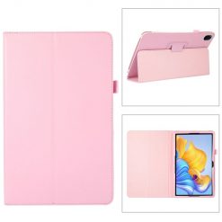 Knížkové pouzdro Litchi Skin case růžové – Honor Pad 8 | Levné Kryty | Levné Kryty | Levné Kryty