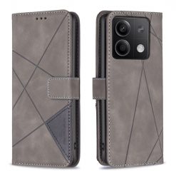 Knížkové pouzdro Rhombus šedé – Xiaomi Redmi Note 13 (4G) | Levné Kryty | Levné Kryty | Levné Kryty