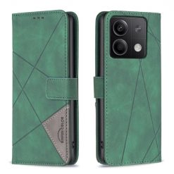 Knížkové pouzdro Rhombus zelené – Xiaomi Redmi Note 13 (4G) | Levné Kryty | Levné Kryty | Levné Kryty