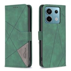 Knížkové pouzdro Rhombus zelené – Xiaomi Redmi Note 13 Pro 5G / Poco X6 5G | Levné Kryty | Levné Kryty | Levné Kryty
