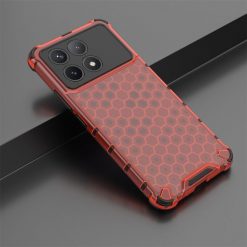 Odolný kryt Honeycomb Armor červený – Xiaomi Poco X6 Pro | Levné Kryty | Levné Kryty | Levné Kryty