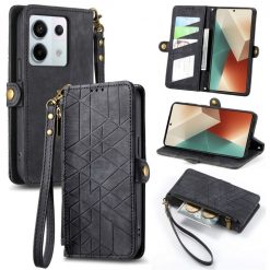 Peněženkové pouzdro Purse case černé – Xiaomi Redmi Note 13 Pro (4G) | Levné Kryty | Levné Kryty | Levné Kryty