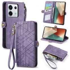 Peněženkové pouzdro Purse case fialové – Xiaomi Redmi Note 13 Pro (4G) | Levné Kryty | Levné Kryty | Levné Kryty