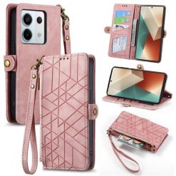 Peněženkové pouzdro Purse case růžové – Xiaomi Redmi Note 13 Pro (4G) | Levné Kryty | Levné Kryty | Levné Kryty