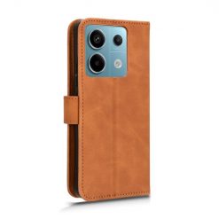 Peněženkové pouzdro Solid hnědé – Xiaomi Redmi Note 13 Pro 5G / Poco X6 5G | Levné Kryty | Levné Kryty | Levné Kryty