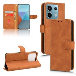 Peněženkové pouzdro Solid hnědé – Xiaomi Redmi Note 13 Pro 5G / Poco X6 5G | Levné Kryty | Levné Kryty | Levné Kryty