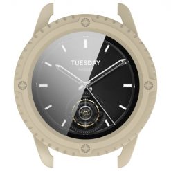 Pouzdro Gear case béžové pro Xiaomi Watch S3 | Levné Kryty | Levné Kryty | Levné Kryty