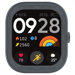 Pouzdro Splendid case tmavošedé pro Xiaomi Redmi Watch 4 | Levné Kryty | Levné Kryty | Levné Kryty