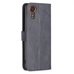 Knížkové pouzdro Rhombus černé – Samsung Galaxy Xcover 7 | Levné Kryty | Levné Kryty | Levné Kryty