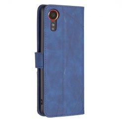 Knížkové pouzdro Rhombus modré – Samsung Galaxy Xcover 7 | Levné Kryty | Levné Kryty | Levné Kryty