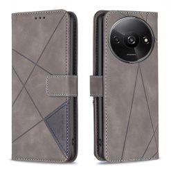 Knížkové pouzdro Rhombus šedé – Xiaomi Redmi A3 | Levné Kryty | Levné Kryty | Levné Kryty