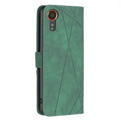 Knížkové pouzdro Rhombus zelené – Samsung Galaxy Xcover 7 | Levné Kryty | Levné Kryty | Levné Kryty