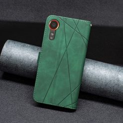 Knížkové pouzdro Rhombus zelené – Samsung Galaxy Xcover 7 | Levné Kryty | Levné Kryty | Levné Kryty