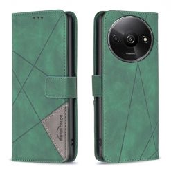 Knížkové pouzdro Rhombus zelené – Xiaomi Redmi A3 | Levné Kryty | Levné Kryty | Levné Kryty