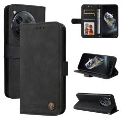 Knížkové pouzdro Skin Feel case černé – OnePlus 12R | Levné Kryty | Levné Kryty | Levné Kryty