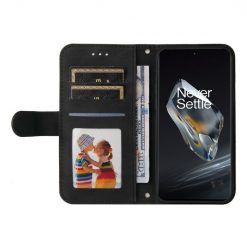 Knížkové pouzdro Skin Feel case černé – OnePlus 12R | Levné Kryty | Levné Kryty | Levné Kryty
