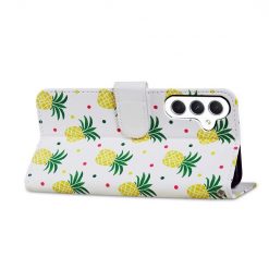 Knížkové pouzdro Trendy Cross case Ananas – Samsung Galaxy A55 5G | Levné Kryty | Levné Kryty | Levné Kryty
