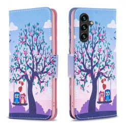 Knížkové pouzdro Trendy Cross case Sovy – Samsung Galaxy A55 5G | Levné Kryty | Levné Kryty | Levné Kryty