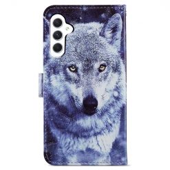 Knížkové pouzdro Trendy Cross case Vlk – Samsung Galaxy A55 5G | Levné Kryty | Levné Kryty | Levné Kryty