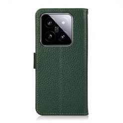 Alternative view of Kožené pouzdro Khazneh leather case zelené – Xiaomi 14 Ultra
