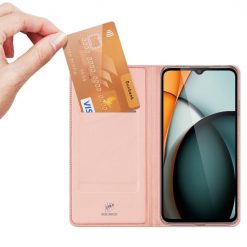 Peněženkové pouzdro Dux Ducis Skin Pro růžové – Xiaomi Redmi A3 | Levné Kryty | Levné Kryty | Levné Kryty
