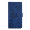 Peněženkové pouzdro Embossing Pattern Motýľ a růže černé – Motorola Moto G34 5G | Levné Kryty | Levné Kryty | Levné Kryty