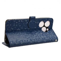 Peněženkové pouzdro Honeycomb Dot Texture Case modré – Infinix Smart 8 | Levné Kryty | Levné Kryty | Levné Kryty