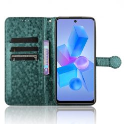 Peněženkové pouzdro Honeycomb Dot Texture Case zelené – Infinix Hot 40 Pro | Levné Kryty | Levné Kryty | Levné Kryty
