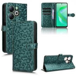 Peněženkové pouzdro Honeycomb Dot Texture Case zelené – Infinix Smart 8 | Levné Kryty | Levné Kryty | Levné Kryty