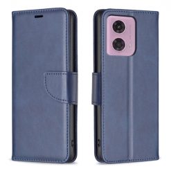 Peněženkové pouzdro Retro Lambskin modré – Motorola Moto G04 / G24 | Levné Kryty | Levné Kryty | Levné Kryty