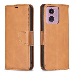 Peněženkové pouzdro Retro Lambskin žluté – Motorola Moto G04 / G24 | Levné Kryty | Levné Kryty | Levné Kryty