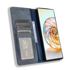 Peněženkové pouzdro Retro Leather modré – Nubia Z60 Ultra | Levné Kryty | Levné Kryty | Levné Kryty
