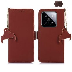 Peněženkové pouzdro RFID Leather case hnědé – Xiaomi 14 | Levné Kryty | Levné Kryty | Levné Kryty