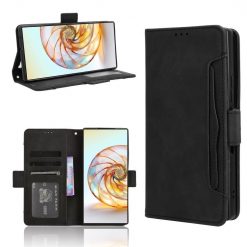 Peněženkové pouzdro Slots case černé – Nubia Z60 Ultra | Levné Kryty | Levné Kryty | Levné Kryty