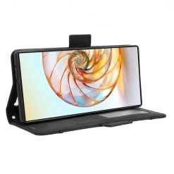 Peněženkové pouzdro Slots case černé – Nubia Z60 Ultra | Levné Kryty | Levné Kryty | Levné Kryty