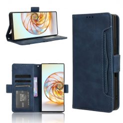 Peněženkové pouzdro Slots case modré – Nubia Z60 Ultra | Levné Kryty | Levné Kryty | Levné Kryty