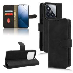 Peněženkové pouzdro Solid černé – Xiaomi 14 | Levné Kryty | Levné Kryty | Levné Kryty