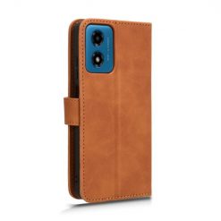 Peněženkové pouzdro Solid hnědé – Motorola Moto G04 / G24 | Levné Kryty | Levné Kryty | Levné Kryty
